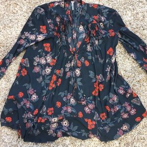 Free People Floral Top